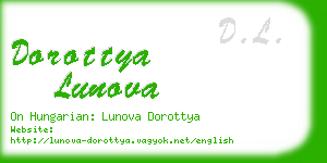 dorottya lunova business card